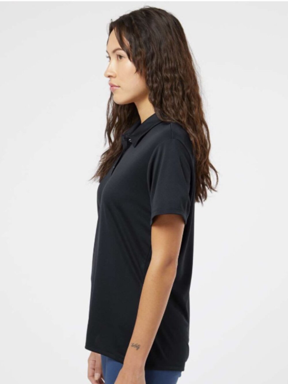 Adidas - A231 Women's Performance Polo - Black - Picture 2 of 5
